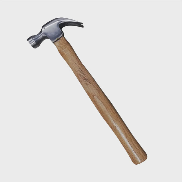 HAMMER CLAW 8OZ TOTAL THTW7308 WOOD HANDLE