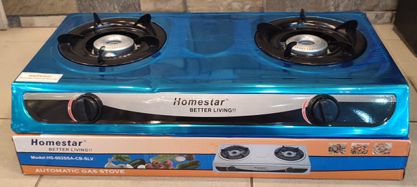 STOVE 2 BURNER HOME STAR HS-002SSA-CB-SLV TABLE MODEL