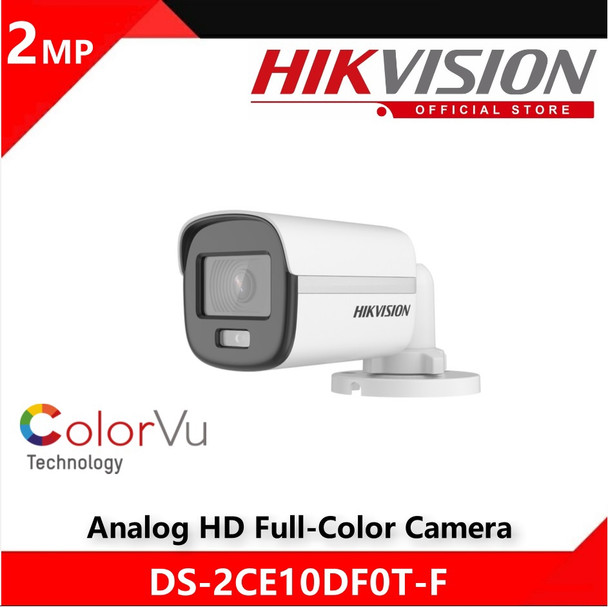 SECURITY CAMERA DVR HIKVISION DS-2CE10DF0T-F / DS-2CE10DF0T-FS COLOR VU BULLET