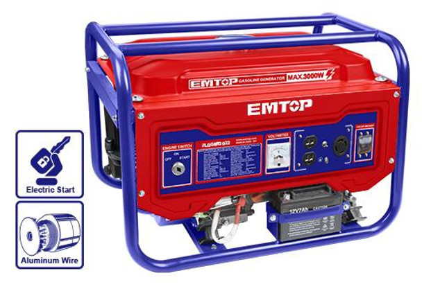 GENERATOR EMTOP 3000W ULGGRD3022 ELECTRIC START