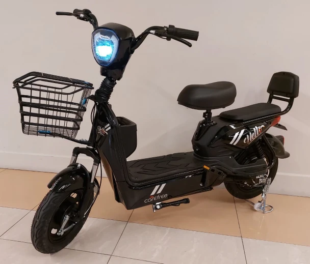 ELECTRIC BIKE HELLO MOKK-1 CAREFREE 1-SPEED WITH ALARM AND CHARGER EBIKE