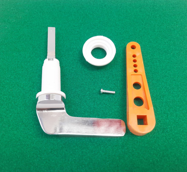 CISTERN LEVER HEAVY CHROME AND ORANGE