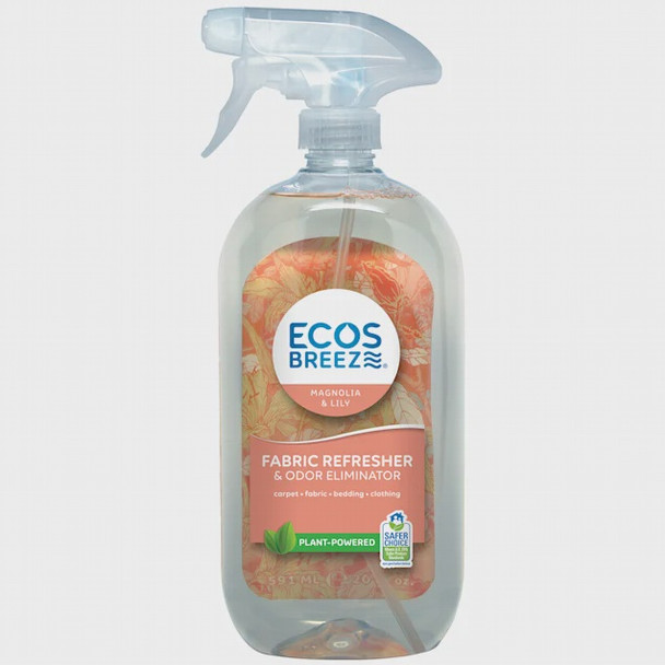 ECOS BREEZ FABRIC & CARPET ODOR ELIMINATOR MAGNOLIA & LILY 591ml 20fl. oz