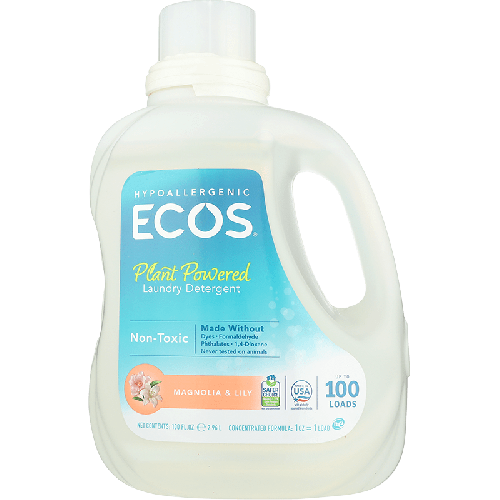 ECOS LAUNDRY DETERGENT NON-TOXIC MAGNOLIA & LILY UP TO 100 LOADS 2.96l 100fl. oz