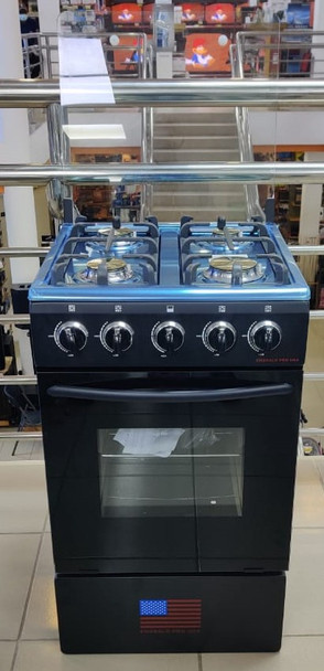 STOVE 4 BURNER EMERALD 20" BLACK HEAVY GRILL BRASS BURNER WITH IGNITER