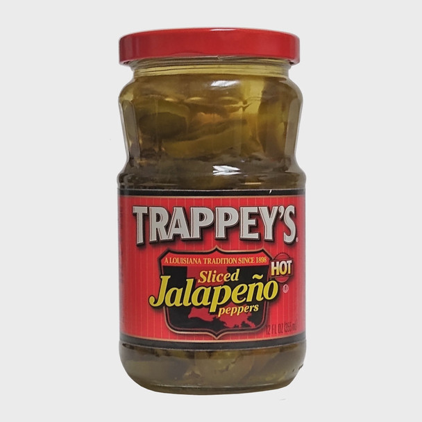 TRAPPEY'S SLICED JALAPENOS HOT PEPPERS 12oz 355ml
