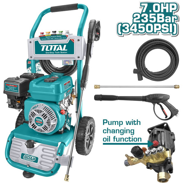 PRESSURE WASHER TOTAL TGT250206 GAS 3450PSI 7HP