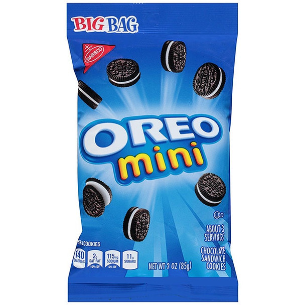 NABISCO OREO BIG BAG MINI SANDWICH COOKIES 85g 3oz