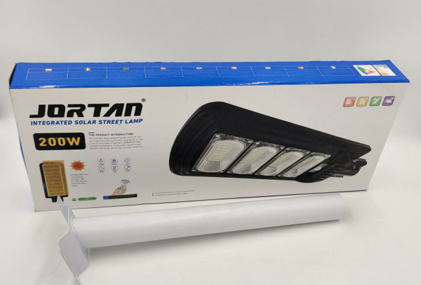 LIGHT SOLAR STREET LED 200W JORTAN JT-G-200G WITH POLE