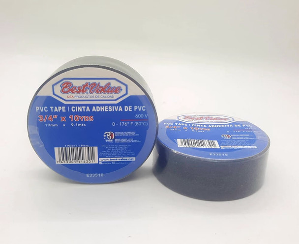 TAPE INSULATION BLACK 10YDS BEST VALUE #E33510