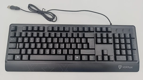 COMPUTER KEYBOARD VERTUX USB LIGHTED BLACK