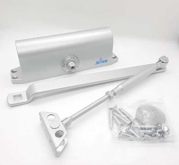 DOOR CLOSERS LARGE SILVER IN BROWN BOX