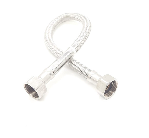 FLEX HOSE 1/2" X 1/2" X 16" METAL