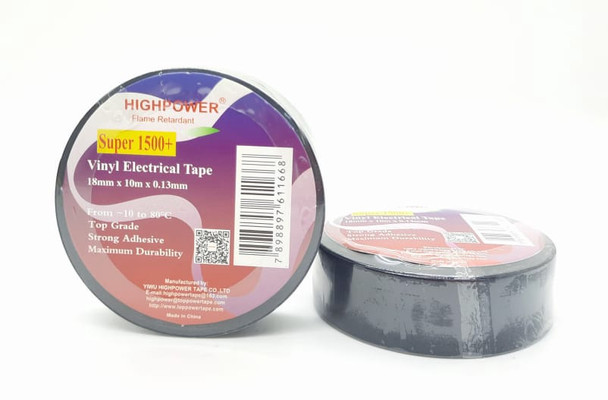 TAPE INSULATION BLACK HIGHPOWER 10METRE SMALL ROLL