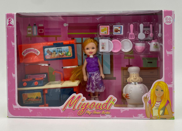 Toy Doll Play House Set Kitchen Miyoudi R019
