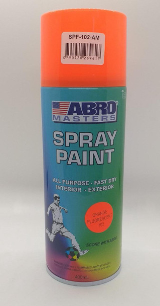 TIN SPRAY ORANGE FLOURESCENT ABRO #102