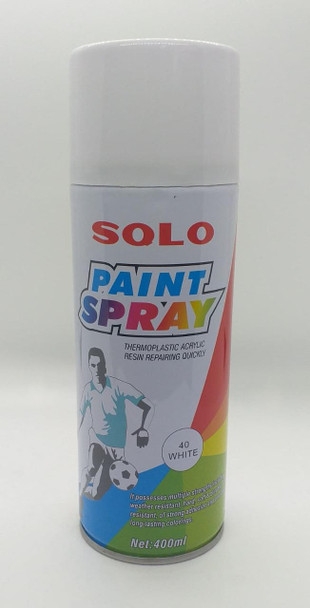 TIN SPRAY PAINT SOLO WHITE #40