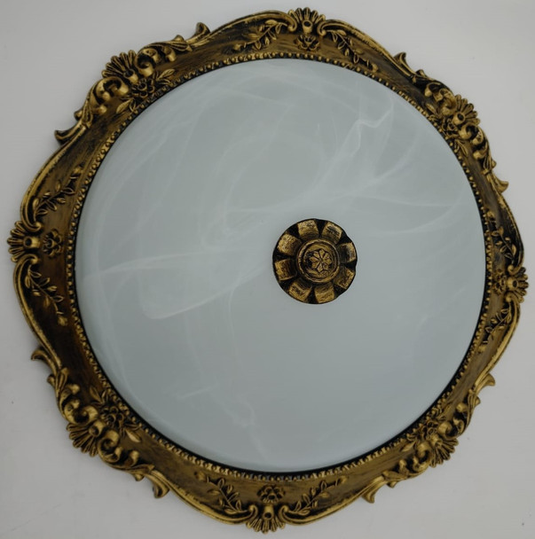 LIGHT FIXTURE CEILING 705-3C AB 15.5" 3-BULBS