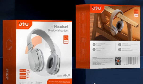 HEADPHONES OTU AI-30 SMART CHIP HEADSET V5.1 BLUETOOTH