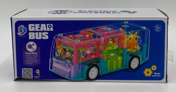 Toy Bus Clear Transparent Shell Gear Structure Y207