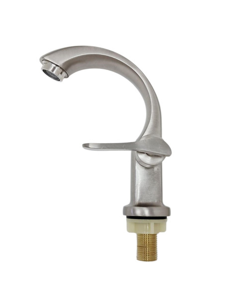 PILLAR TAP 1/2" FLAT SIDE LEVER  BRUSHED NICKLE