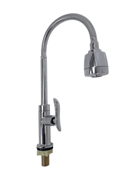 GOOSE NECK 1/2" LONG FLEX LEVER HEAVY CHROME
