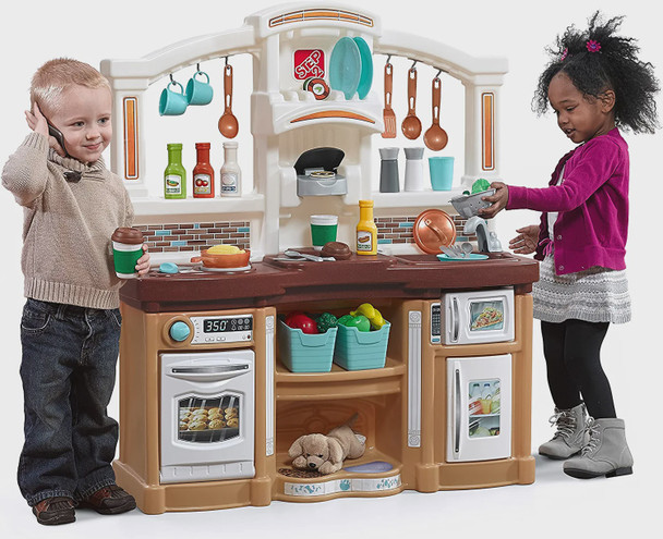 Toy Kitchen Step2 Large Tan Realistic Lights & Sounds 45pcs