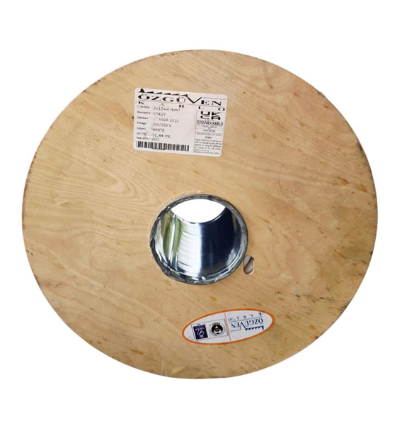 CABLE 10MM 2C FLAT W/EARTH TURKEY PER YARD