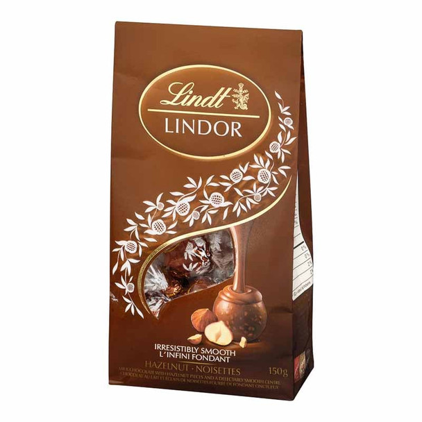 LINDT LINDOR HAZELNUT CHOCOLATE 150g