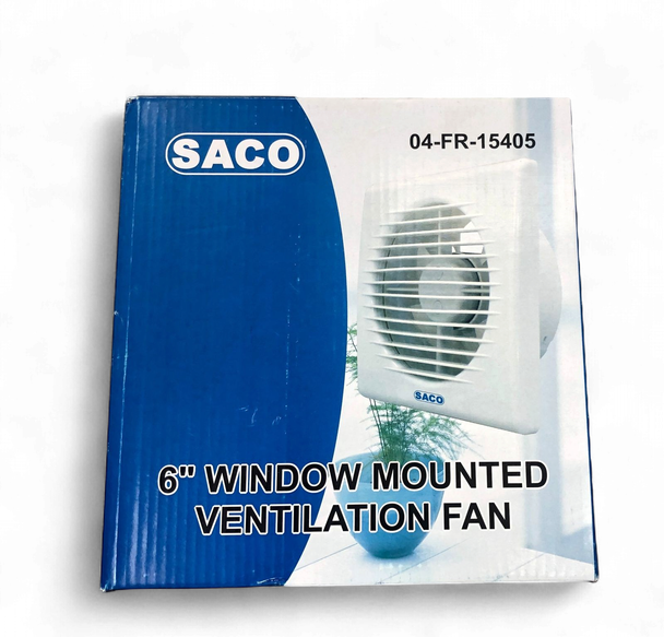 FAN EXTRACTOR SACO 6" 04-FR-15405 WINDOW MOUNTED