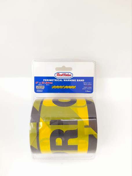 TAPE CAUTION 4" X 27.34YDS BEST VALUE H03062