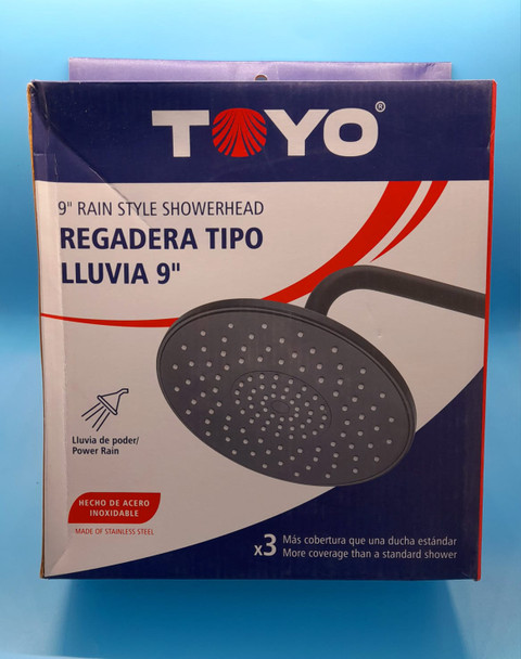 SHOWER HEAD RAIN STYLE ROUND 9" TOYO FR-21691