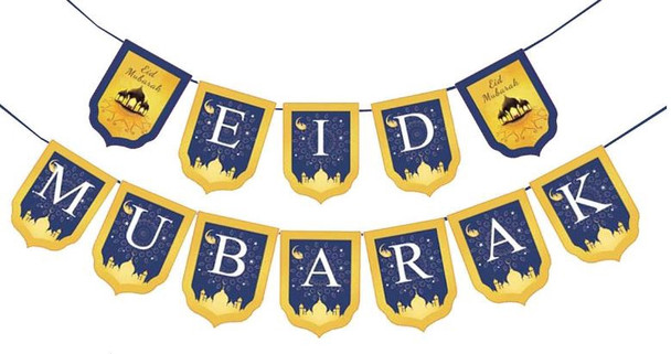 Eid / Ramadan Banner Blue Gold