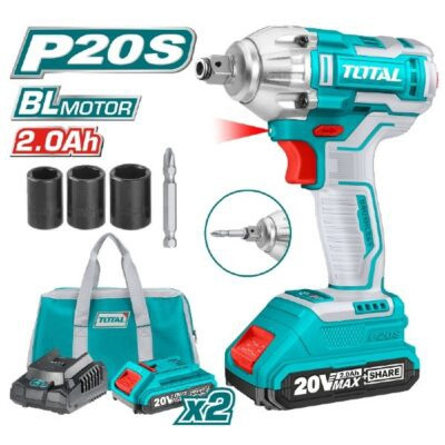 DRILL GUN TOTAL UTIWLI20208 IMPACT WRENCH 20V LITHIUM ION