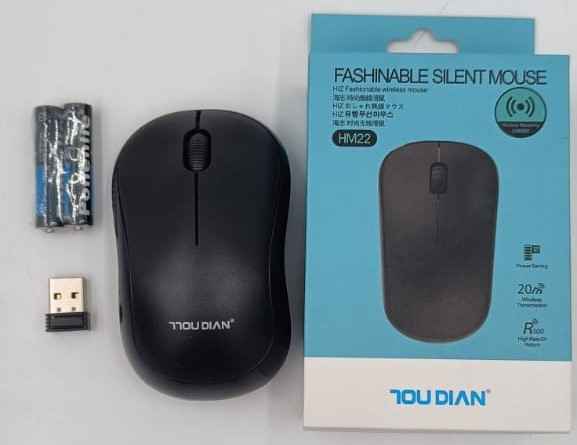 COMPUTER MOUSE WIRELESS 2.4GHZ OPTICAL HM22 FASHINABLE SILENT