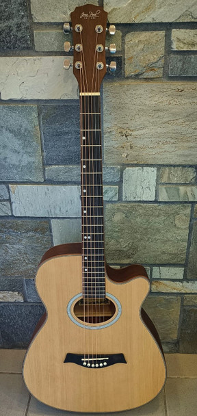 GUITAR JEAN PAUL JPCXS50CET-MN MATT NATURAL 39" ACOUSTIC ELECTRIC CUTAWAY STEEL STRINGS