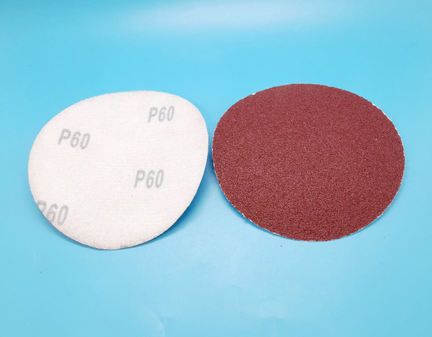 SAND DISC VELCRO 4.5" P60 WHITE BACK