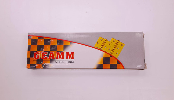 BUTT HINGES 4" X 3" GEAMM BOX / GOLD