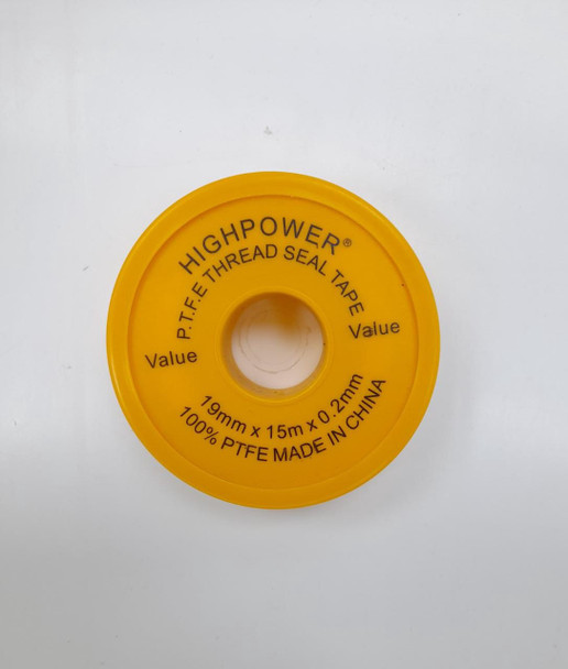 THREAD SEAL TAPE HIGHPOWER YELLOW 15M LARGE ROLL