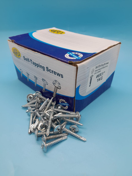 SCREW IND. 4.2 X 1" METAL-METAL 950G BOX AKFLX (APPROX 436PCS)