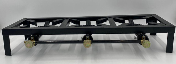 STOVE 3 BURNER CAST IRON SGB-03 ANGLE IRON FRAME BLACK