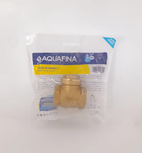 CHECK VALVE 1" BRASS AQUAFINA FLAPPER A-C-1