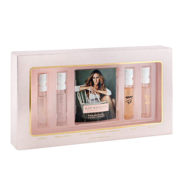 Fragrance Sarah Jessica Parker Sampler Includes Lovely Eau de Parfum, Born Lovely Eau de Parfum, Stash Eau de Parfum, SJP NYC Eau de Parfum 4 x 0.06 oz/2 mL Samples