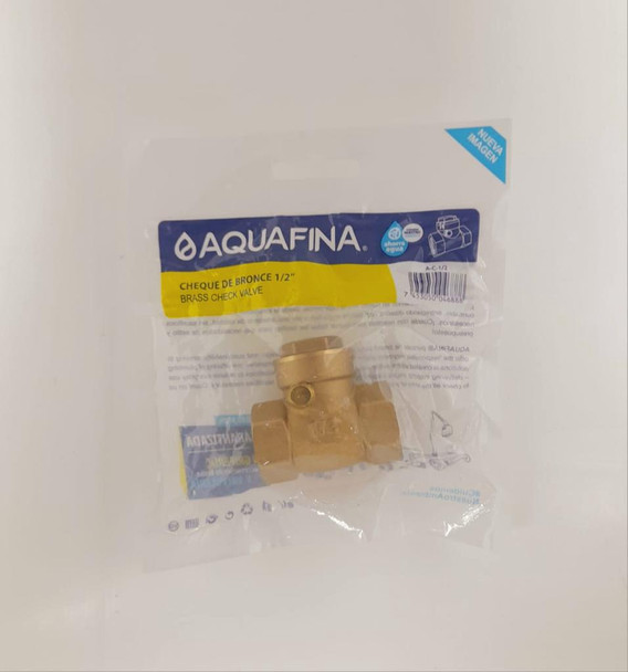 CHECK VALVE 1/2" BRASS AQUAFINA FLAPPER A-C-1/2