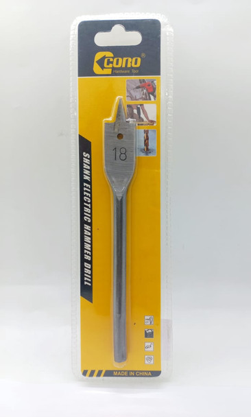 DRILL BIT FLAT WOOD CORO 18MM