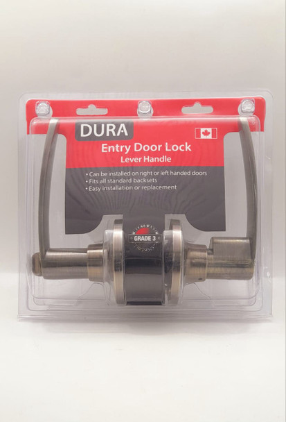 LOCK DURA ENTRY LEVER AB #6491ET-ABVP