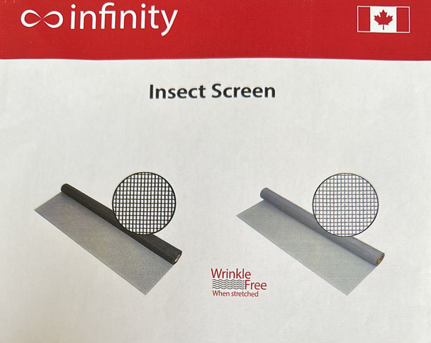 MESH SAFE INSECT SCREEN FIBREGLASS GREY INFINITY 36" X 100' ROLL INFSG36100G