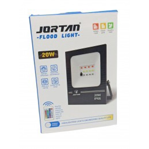 LAMP LED FLOOD 20W JORTAN JGTGD-TP20W-RGB COLOR IP66 85-265V 50/60HZ