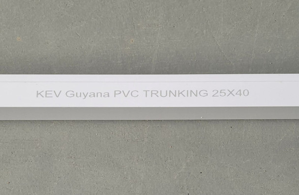 TRUNKING KEV 25MM X 40MM PVC 9.5FT