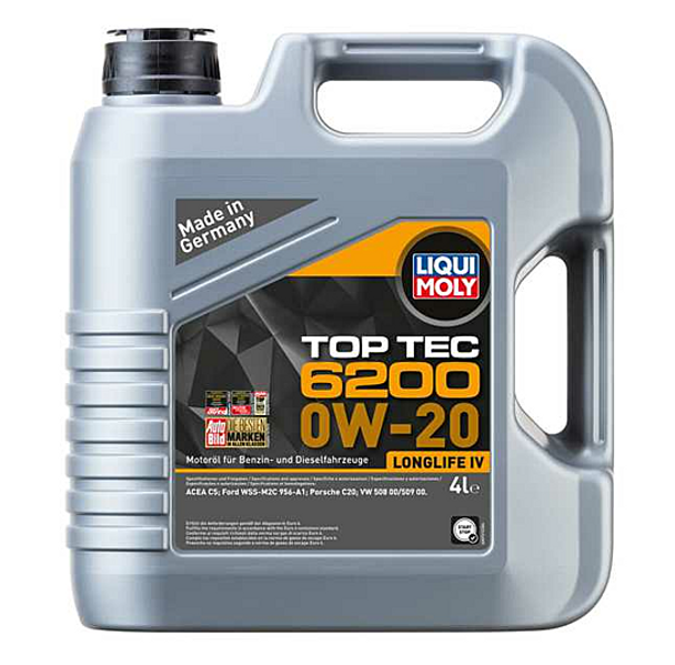 OIL LIQUI MOLY TOP TEC 6200 0W-20 4L LONGLIFE IV 20788